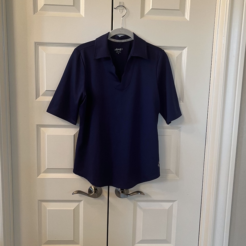 JOFIT HALF-SLEEVE GOLF TOP  SZ MED